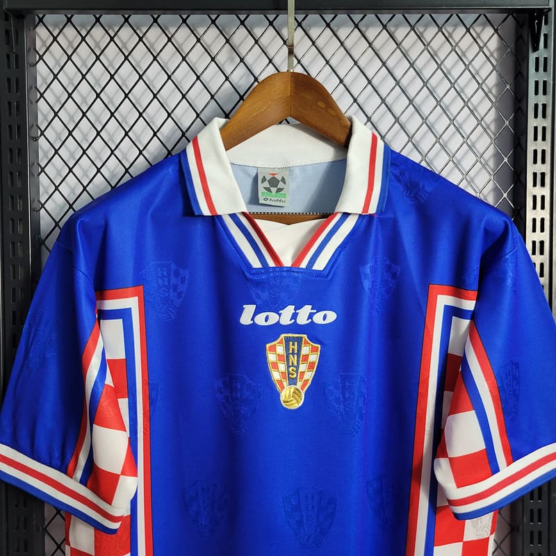 Camisa Croácia II 1998 Retrô (Sob encomenda)