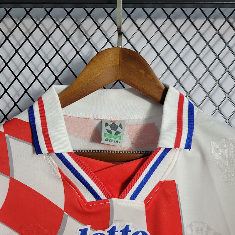 Camisa Croácia I 1998 Retrô (Sob encomenda)