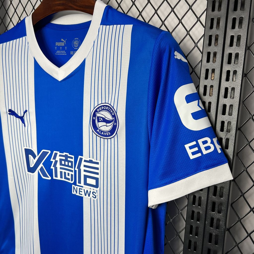 Camisa Deportivo Alavés I 24/25 Torcedor (Sob encomenda)