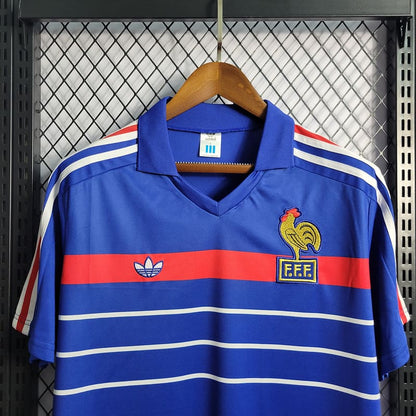 Camisa França I 84/86 Retrô (Sob encomenda)