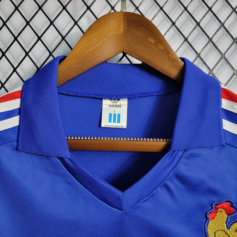 Camisa França I 84/86 Retrô (Sob encomenda)