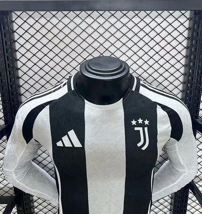 Camisa Juventus I 24/25 Jogador Manga Longa (Sob encomenda)