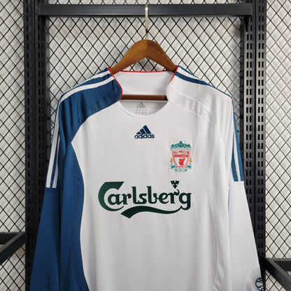 Camisa Liverpool II 06/07 Retrô Manga Longa (Sob encomenda)