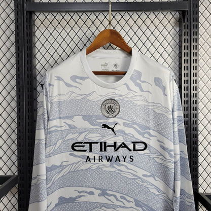 Camisa Manchester City 'Year of The Dragon' 24/25 Torcedor Manga Longa (Sob encomenda)