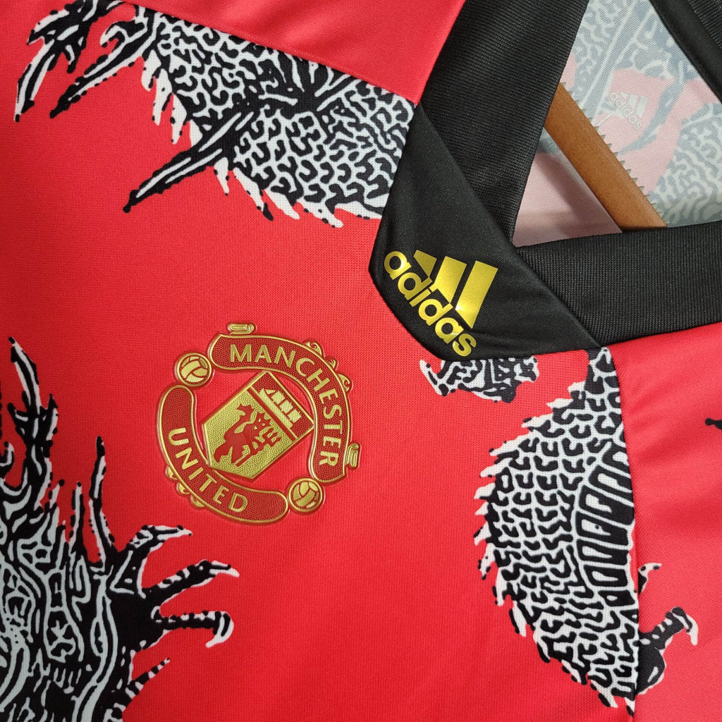 Camisa Manchester United 'Ano Novo Chinês' 19/20 Retrô (Sob encomenda)