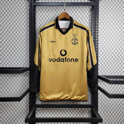 Camisa Manchester United III 01/02 Dupla Face Retrô Manga Longa (Sob encomenda)