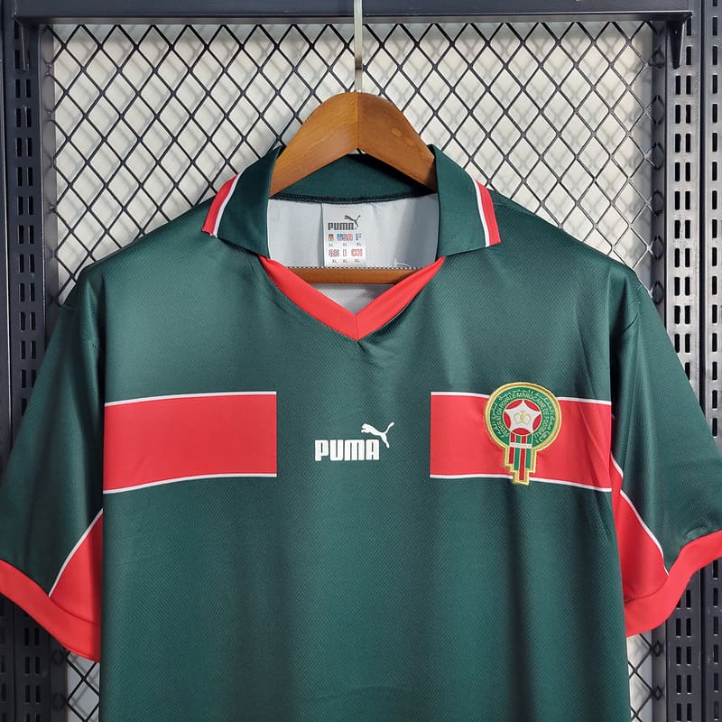 Camisa Marrocos I 1998 Retrô (Sob encomenda)