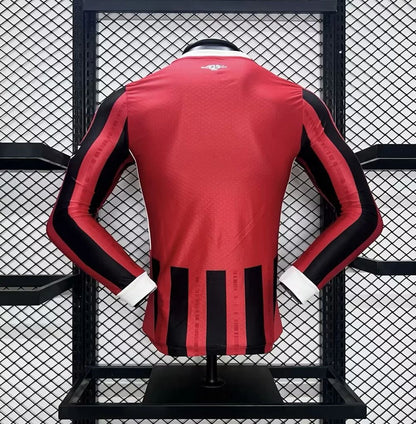 Camisa Milan I 24/25 Jogador Manga Longa (Sob encomenda)