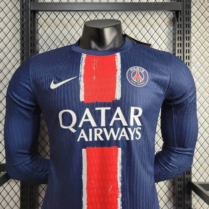 Camisa PSG I 24/25 Jogador Manga Longa (Sob encomenda)