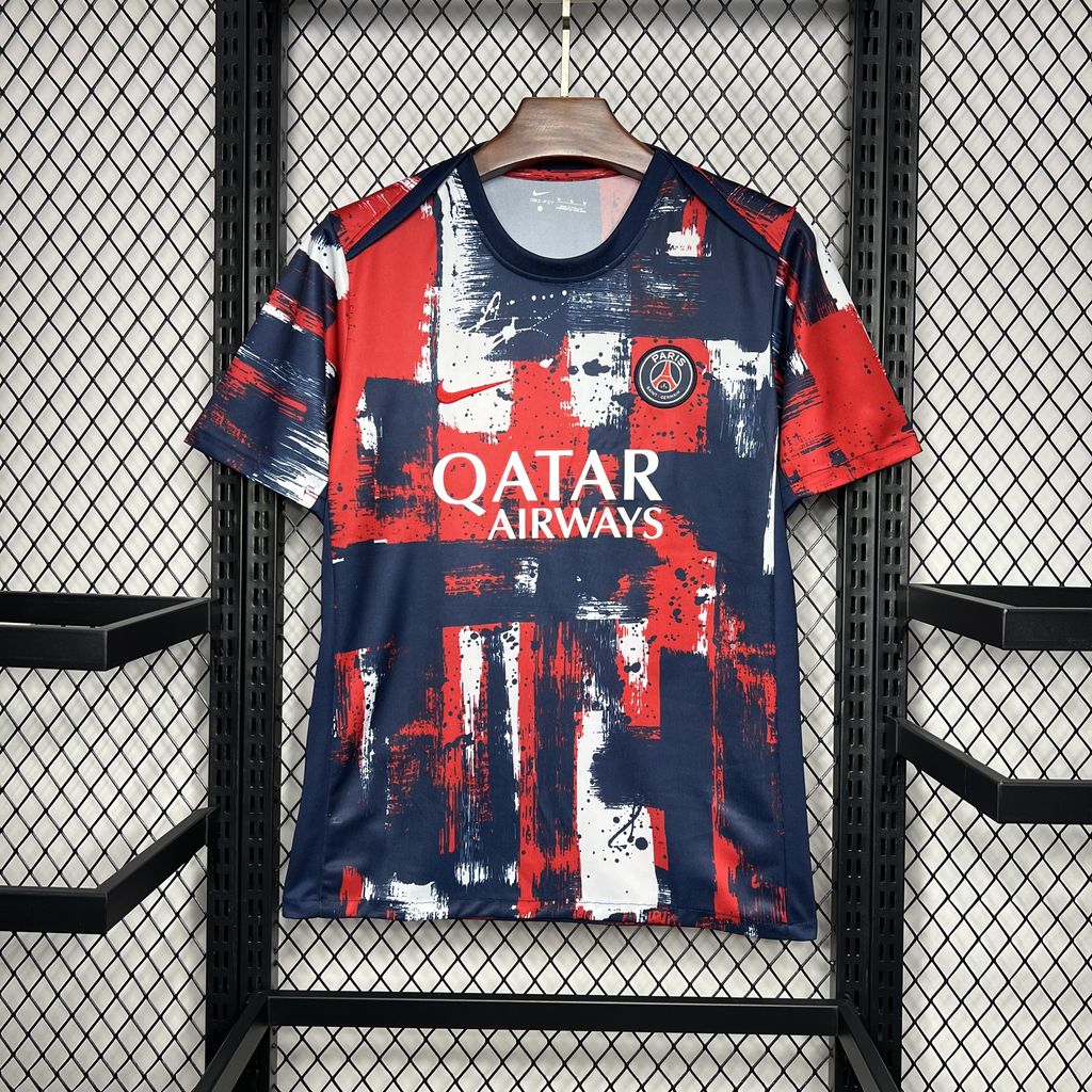 Camisa PSG Pré-Jogo 24/25 Torcedor (Sob encomenda)