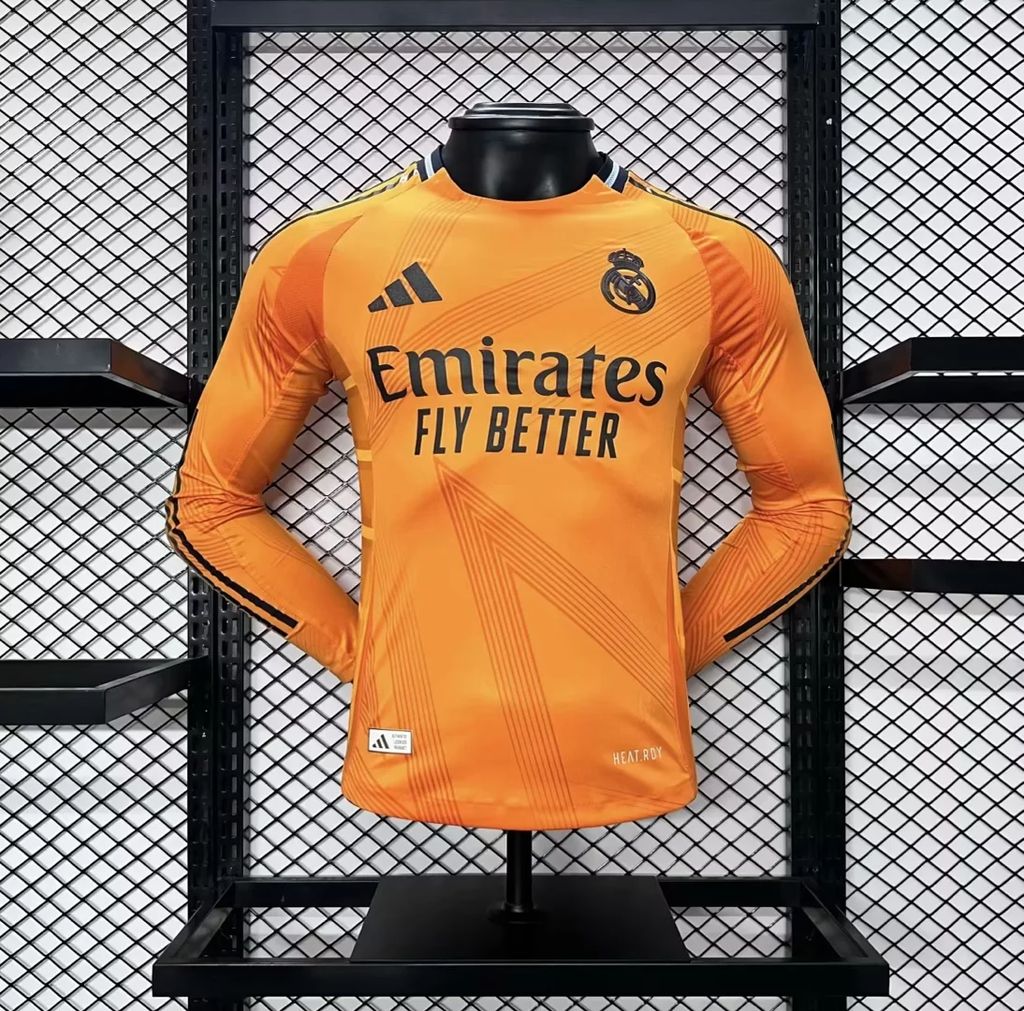 Camisa Real Madrid II 24/25 Jogador Manga Longa (Sob encomenda)