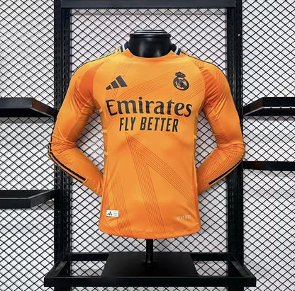 Camisa Real Madrid II 24/25 Jogador Manga Longa (Sob encomenda)