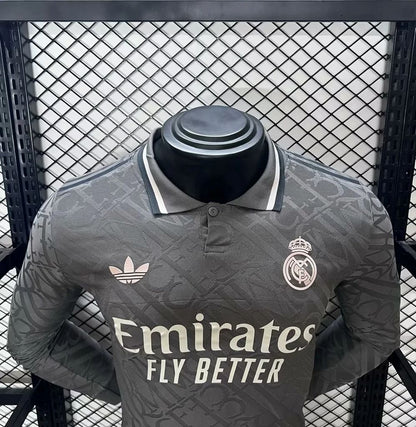 Camisa Real Madrid III 24/25 Jogador Manga Longa (Sob encomenda)