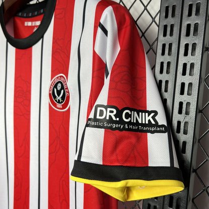 Camisa Sheffield United I 24/25 Torcedor (Sob encomenda)