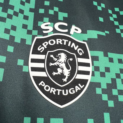 Camisa Sporting Pré-Jogo 24/25 Torcedor (Sob encomenda)