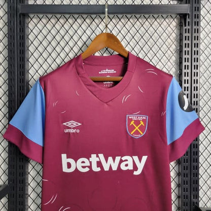 Camisa West Ham I 23/24 Torcedor (Sob encomenda)