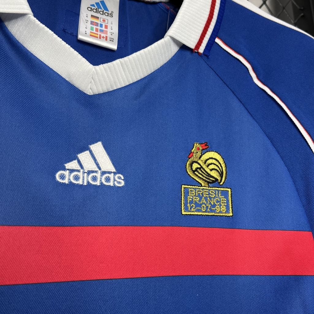 Camisa França I 1998 Retrô (Sob encomenda)