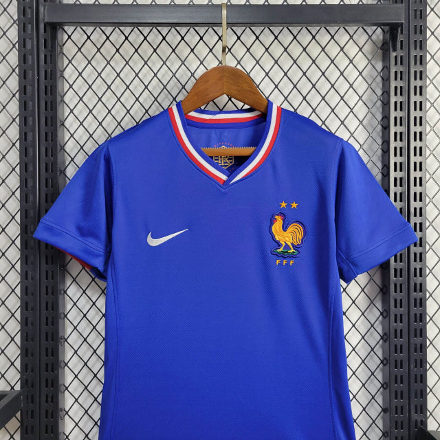 Camisa França I 2024 Feminina (Sob encomenda)