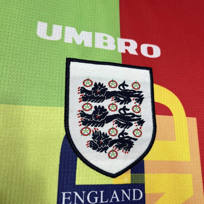 Camisa Inglaterra Goleiro 1996 Retrô Manga Longa (Sob encomenda)