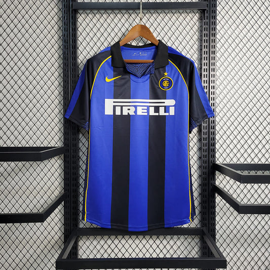 Camisa Inter de Milão I 01/02 Retrô (Sob encomenda)