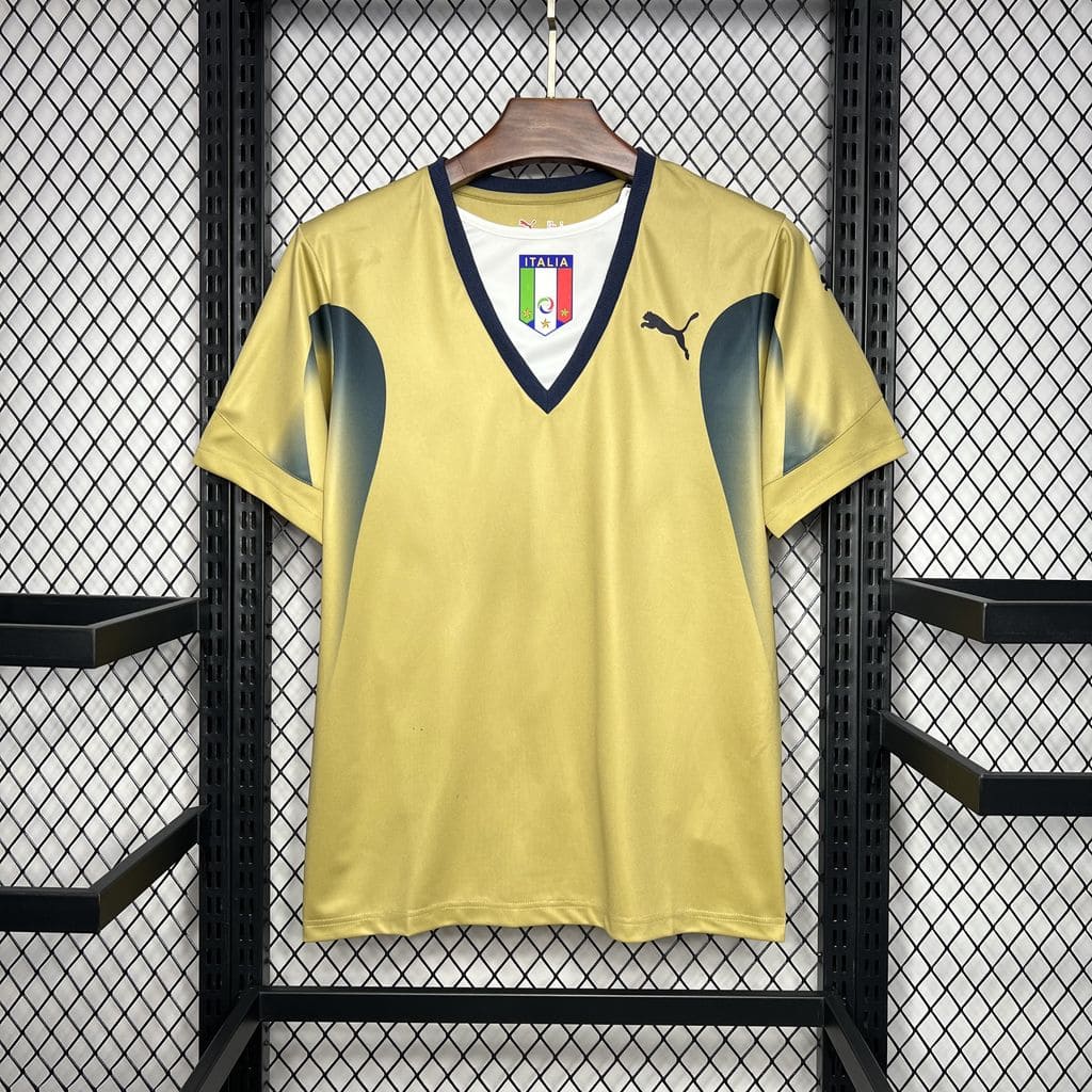 Camisa Itália Goleiro 2006 Retrô (Sob encomenda)