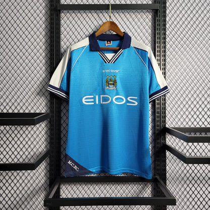 Camisa Manchester City I 99/01 Retrô (Sob encomenda)