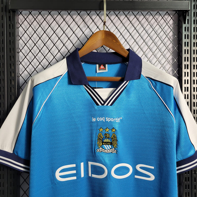 Camisa Manchester City I 99/01 Retrô (Sob encomenda)