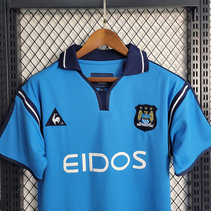 Camisa Manchester City I 01/02 Retrô (Sob encomenda)