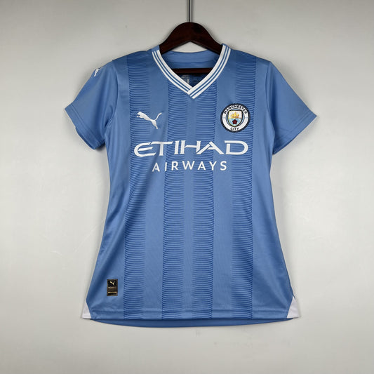 Camisa Manchester City I 23/24 Feminina (Sob encomenda)