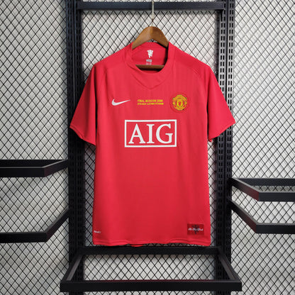 Camisa Manchester United 'Champions League' I 07/08 Retrô (Sob encomenda)