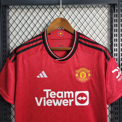 Camisa Manchester United I 23/24 Torcedor (Sob encomenda)