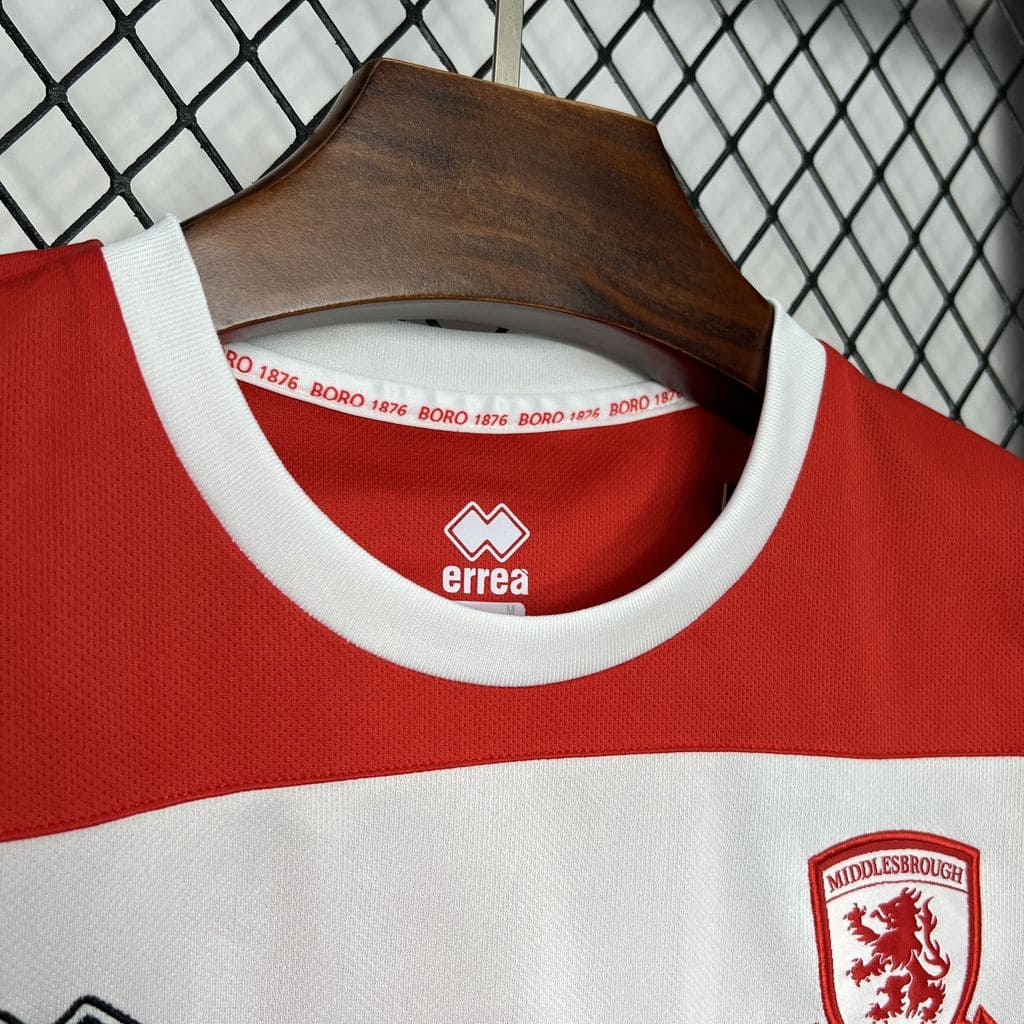 Camisa Middlesbrough I 24/25 Torcedor (Sob encomenda)