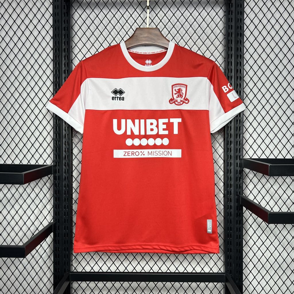 Camisa Middlesbrough I 24/25 Torcedor (Sob encomenda)