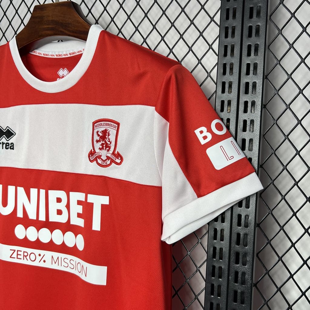 Camisa Middlesbrough I 24/25 Torcedor (Sob encomenda)