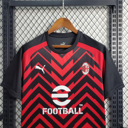 Camisa Milan Pré-Jogo 23/24 Torcedor (Sob encomenda)