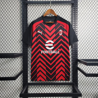 Camisa Milan Pré-Jogo 23/24 Torcedor (Sob encomenda)