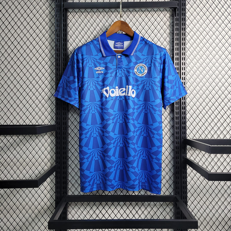 Camisa Napoli I 91/93 Retrô (Sob encomenda)