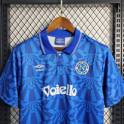 Camisa Napoli I 91/93 Retrô (Sob encomenda)