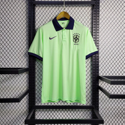 Camisa Polo Brasil Light Green 2022 Torcedor (Sob encomenda)