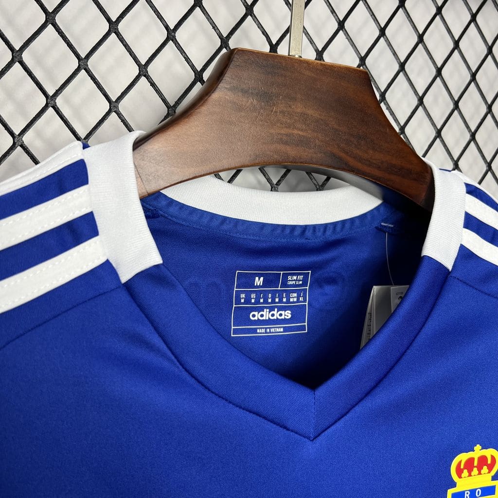 Camisa Real Oviedo I 24/25 Torcedor (Sob encomenda)