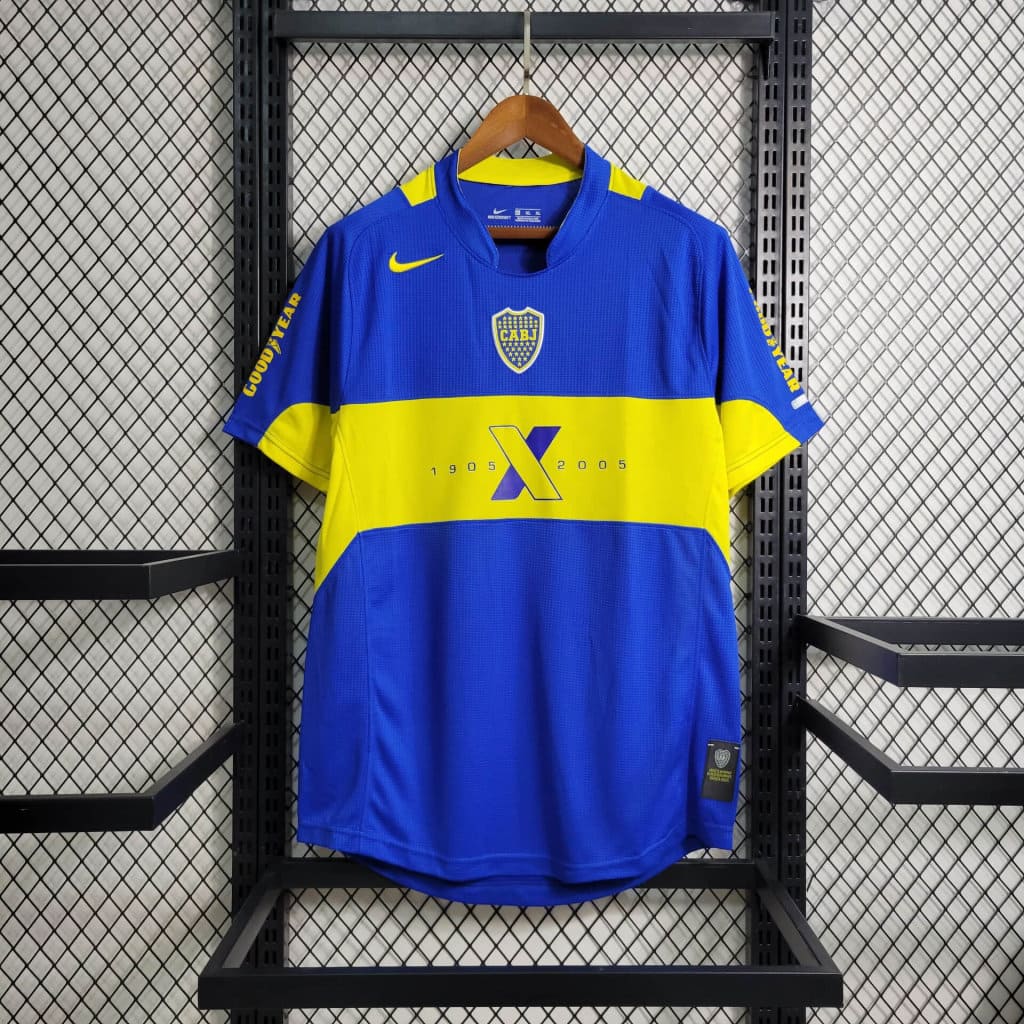 Camisa Boca Juniors 'Centenário' 2005 Retrô (Sob encomenda)