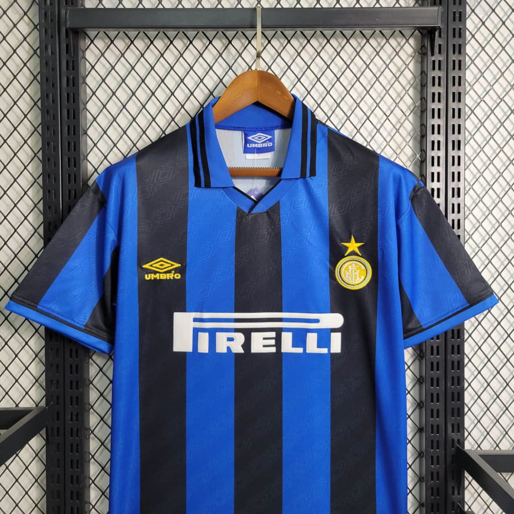 Camisa Inter de Milão I 95/96 Retrô (Sob encomenda)