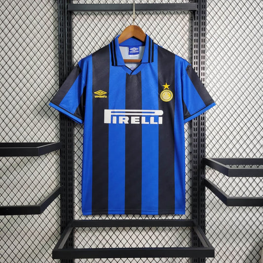 Camisa Inter de Milão I 95/96 Retrô (Sob encomenda)