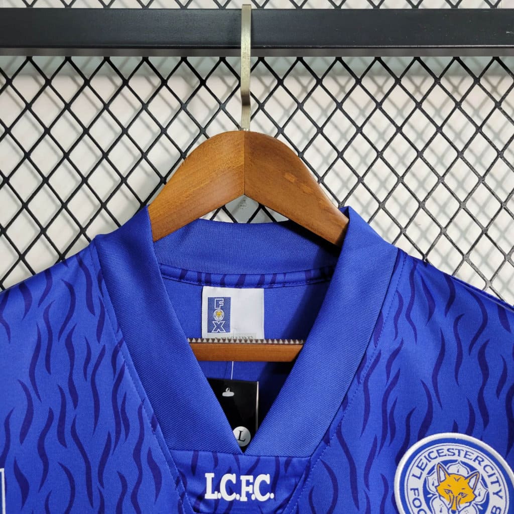 Camisa Leicester City I 92/94 Retrô (Sob encomenda)