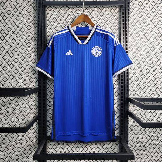 Camisa Schalke I 23/24 Torcedor (Sob encomenda)