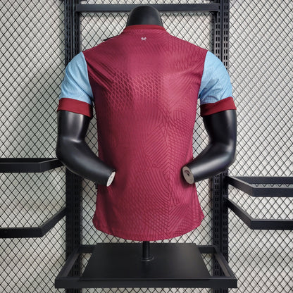 Camisa West Ham I 23/24 Jogador (Sob encomenda)