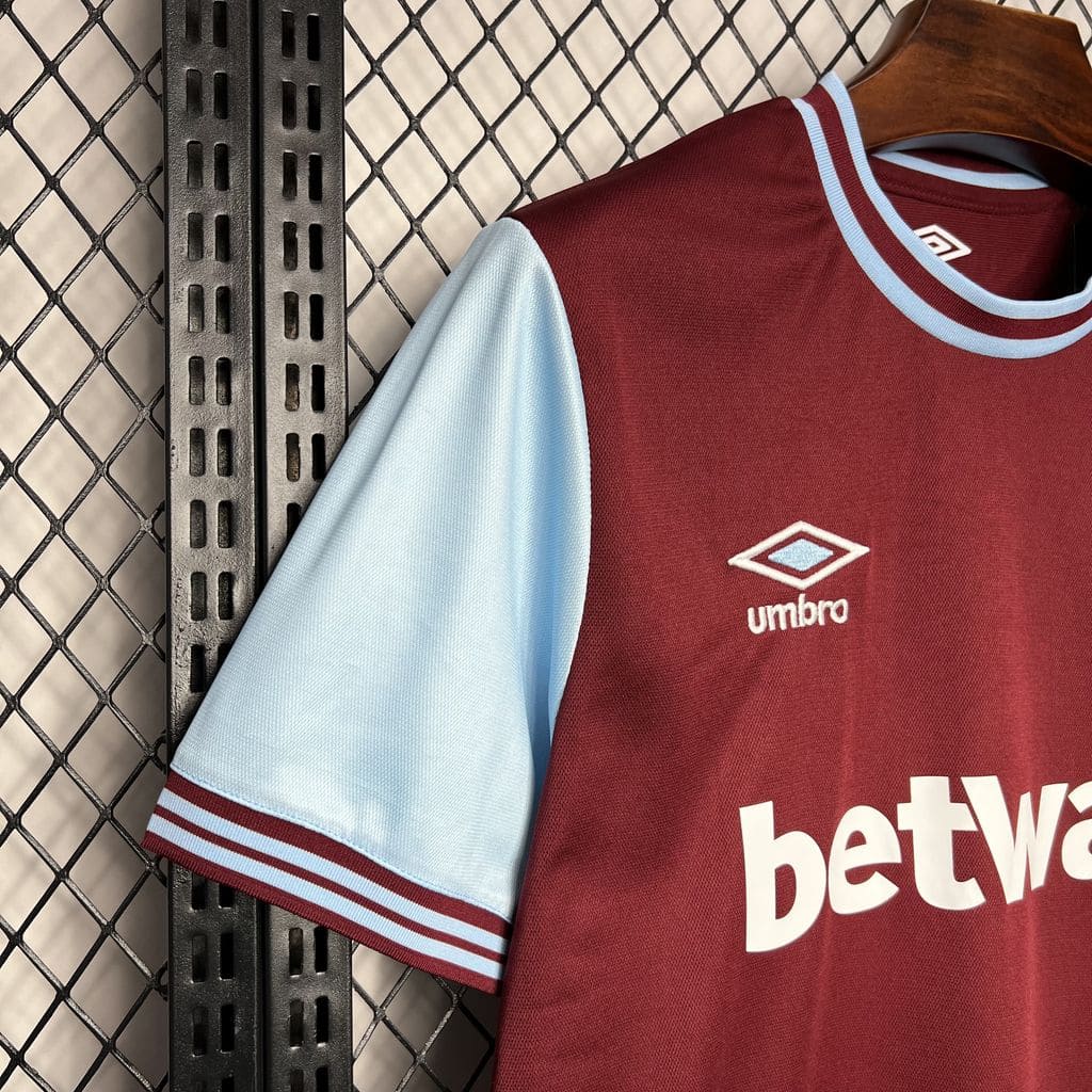 Camisa West Ham I 24/25 Torcedor (Sob encomenda)