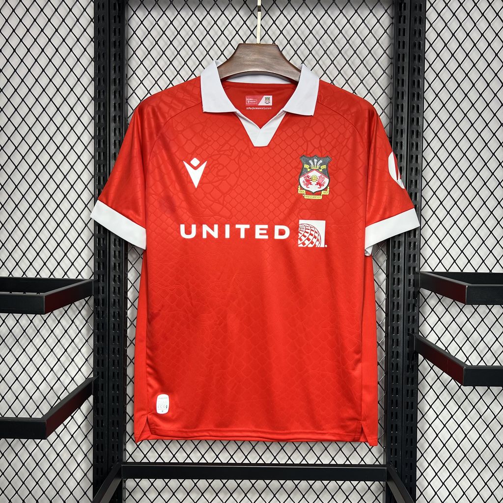 Camisa Wrexham I 24/25 Torcedor (Sob encomenda)