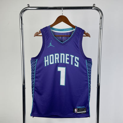 Regata Charlotte Hornets NBA 2023 Statement Edition Swingman Masculina (Sob encomenda)