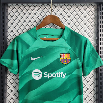 Kit Infantil Barcelona Goleiro 23/24 (Sob encomenda)